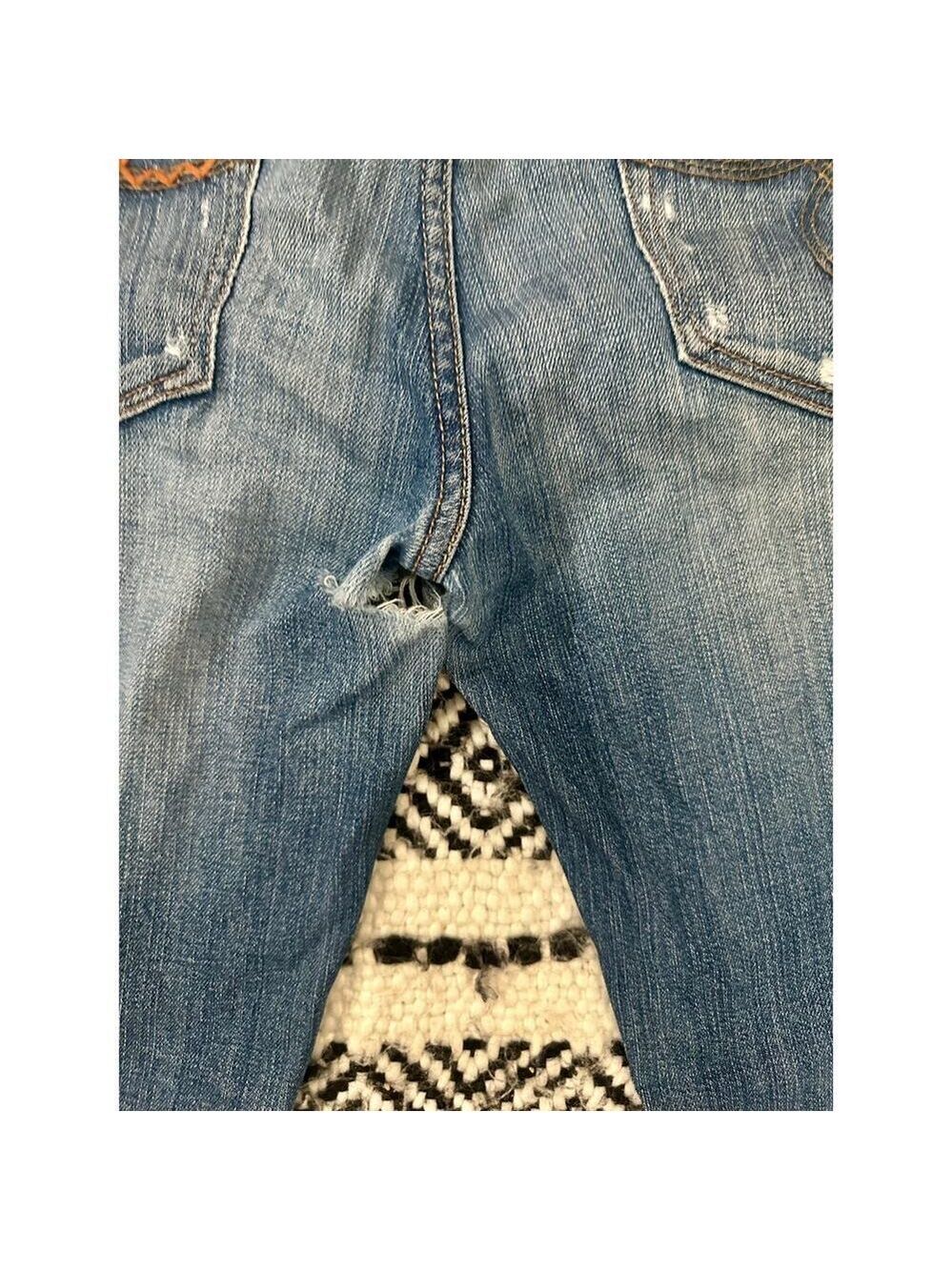 Vintage Lucky Brand Lola Bootcut Jeans 29 Embroidered Pockets Y2K Boho - Picture 8 of 15